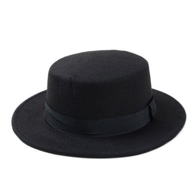 Boater Flat Top Hat
