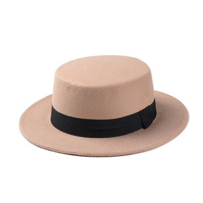 Boater Flat Top Hat