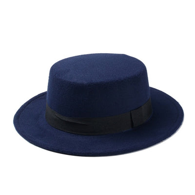 Boater Flat Top Hat