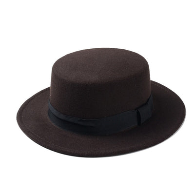 Boater Flat Top Hat