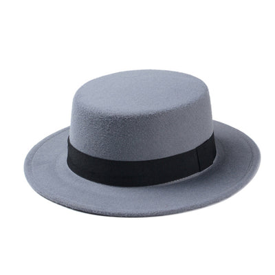 Boater Flat Top Hat