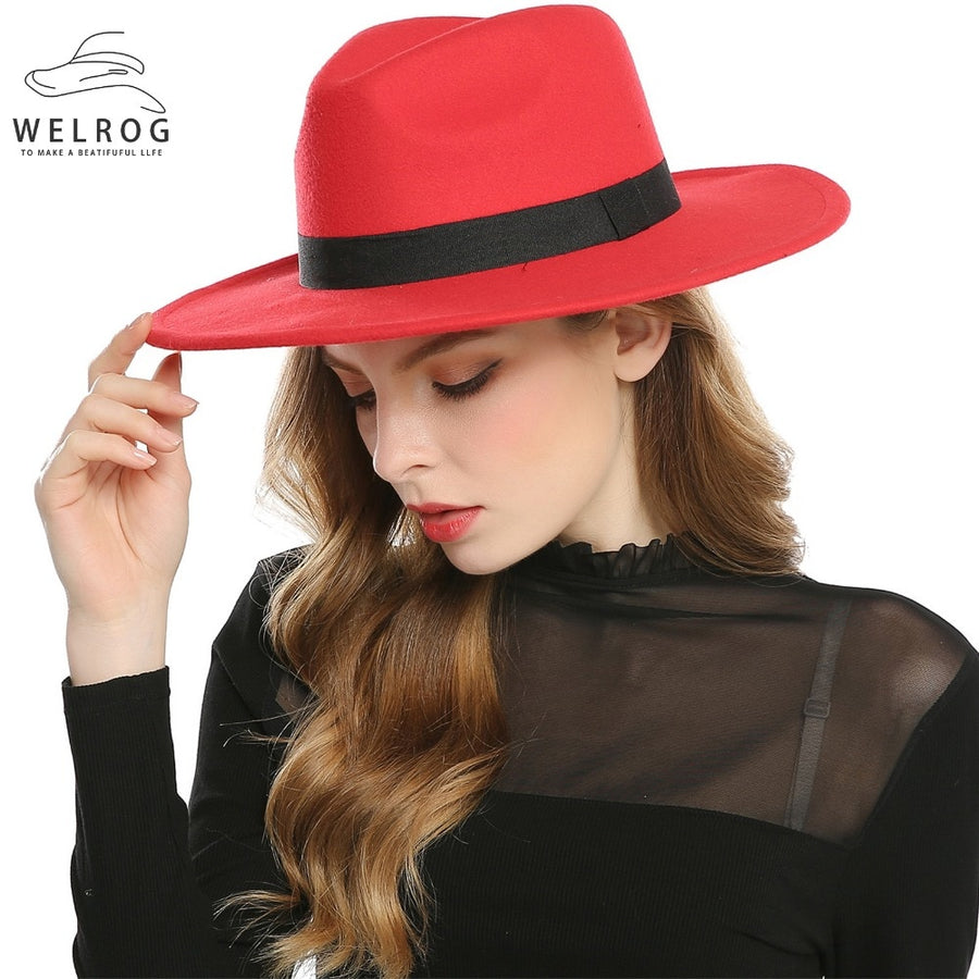 WELROG  Fedora Hats For Women