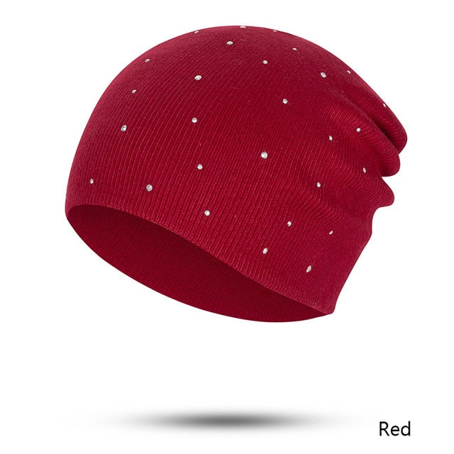 Pearl Winter Hat Women