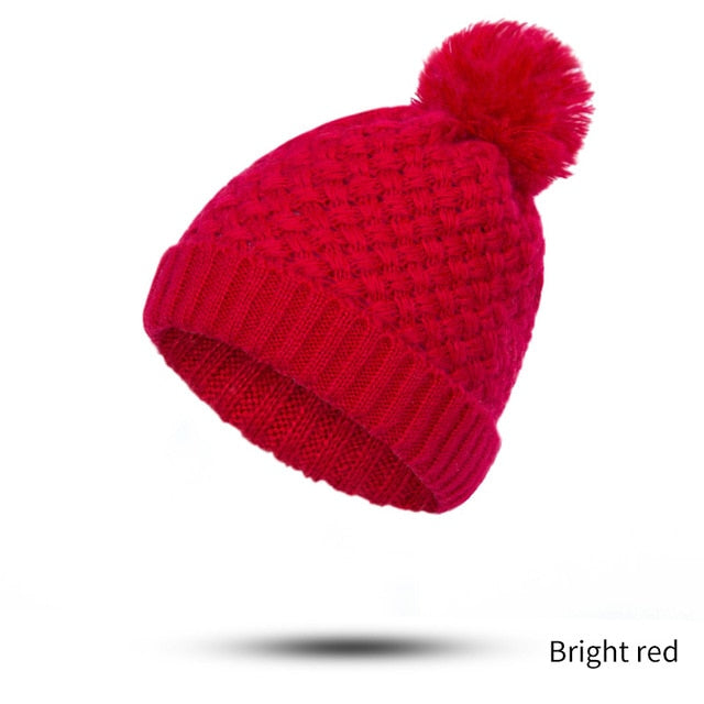 Winter Scarf Hat Set Fashion