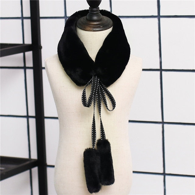 Children Scarf Solid Imitation