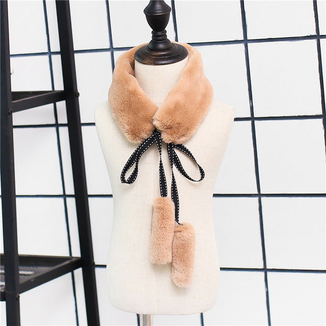 Children Scarf Solid Imitation